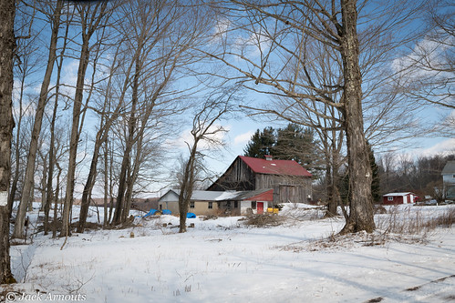 architecture trees usa pa landscape vacations travel old scenic pennsylvania sky farm vacation historic barn wayne winter snow cold