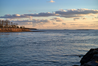 The mouth of the Niantic River 