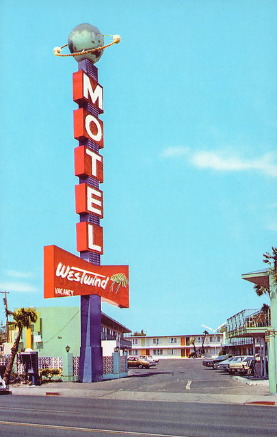 Postcard - Westwind Motel - Las Vegas, Nevada, 1150 Las Vegas Blvd S