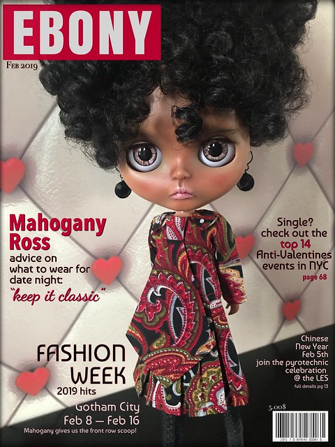 EBONY Magazine Cover Girl Feb 2019:     ...Vintage Fashion = Timeless Love 💗 ❤️ 💗