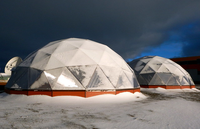 Solar powered greenhouses in the Arctic