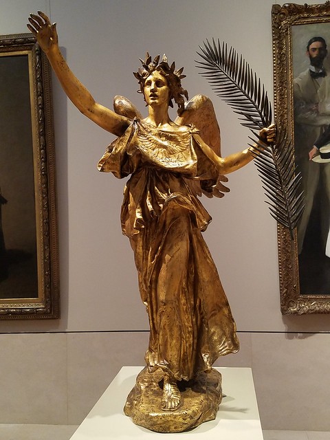 Augustus Saint-Gaudens (1848-1907), Victory,gilt bronze