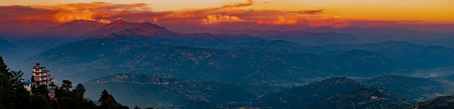 tibet2018 sunset himalayas nagarkot nepal suntol bagmatizone np