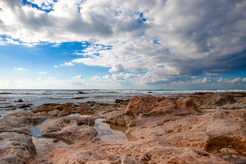 nature sea waterscape water clouds rocks rock landscape outdoor israel