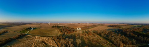 ellsworthillinois moraineviewstatepark centralillinois windfarm windturbine djimavicpro2 panoramic aerialview