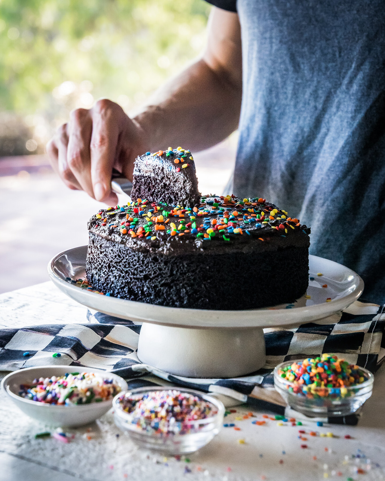 vegan chocolate puddle cake