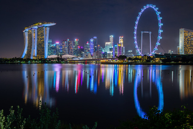 Singapore City Nightscape