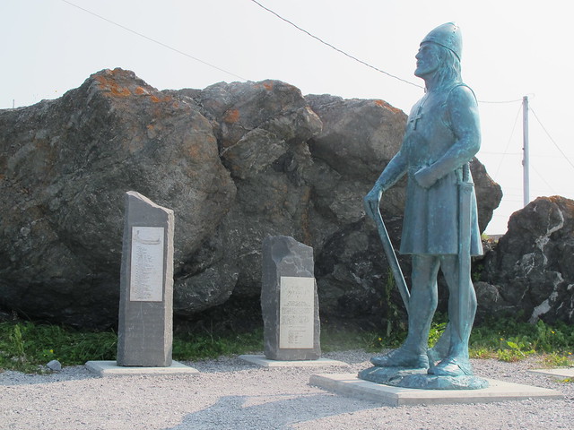 Leif Eiriksson statue, L'Anse-aux-Meadows, Newfoundland & Labrador, Canada