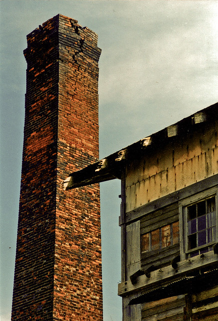 Chimney at Heabler Flour Mill, Attica, OH