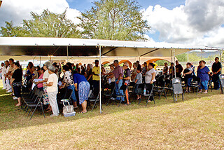 The Back to Sumay day event held annually for former residents and their descendants. In 2016, the event was held April 9. Photo courtesy of Edward B. San Nicolas.