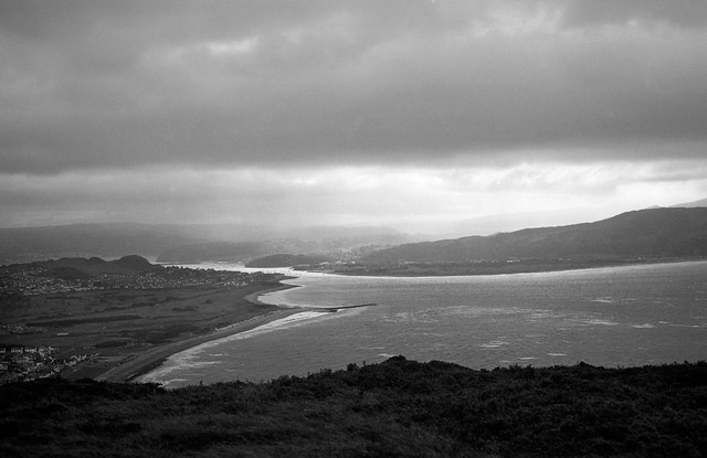 View of the Conwy estuary from the Great Orme, Llandudno, Wales