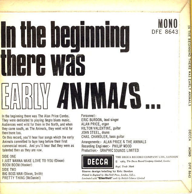 Animals, The - In The Beginning - EP - NL - 1965-