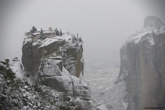 Monastery of the Holy Trinity in a Snow Storm