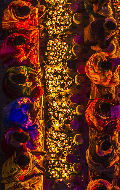 Prayer with lights (Rakher upobash)