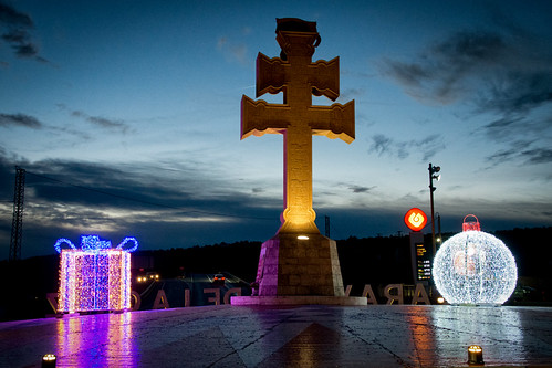 Las luces del alba. Caravaca de la Cruz. by Miguel Angel SGR, El amanecer de este día 20 de diciembre sobre la ciudad de la Cruz, con sus atractivas primeras luce