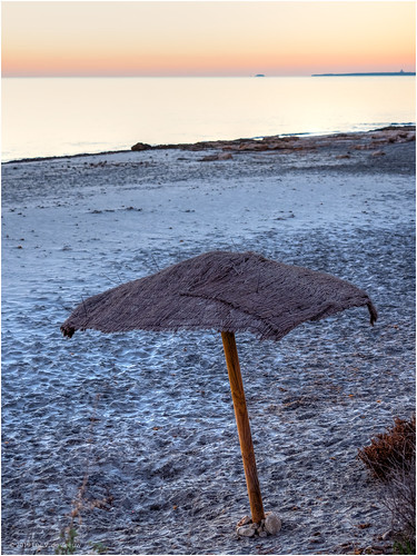 beach mediterranean parasol sand sea sunrise water santapola comunidadvalenciana spain