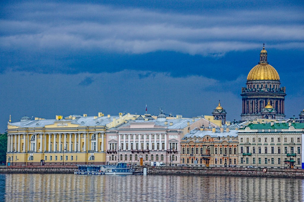 Palace Embarkment. St. Petersburg, Russia