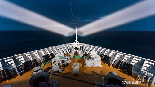 2018 antarcticatrip antarctica hurtigruten midnatsol ship searchlights bow