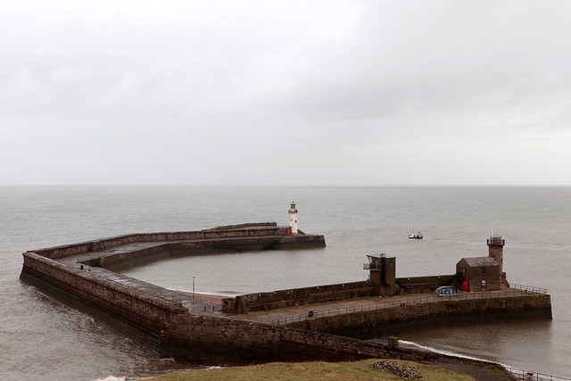 Whitehaven - outer harbour walls