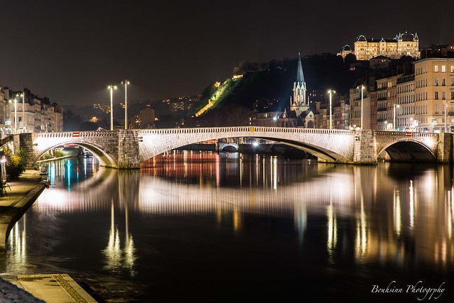 Le pont Bonaparte sur La Saône - Lyon