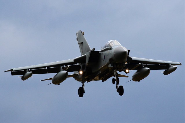 Tornado GR4 ZA589 on approach to RAF Lossiemouth