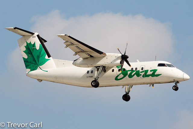 Air Canada Jazz | C-FABA | De Havilland Canada DHC-8-102 Dash 8 | YYZ | CYYZ
