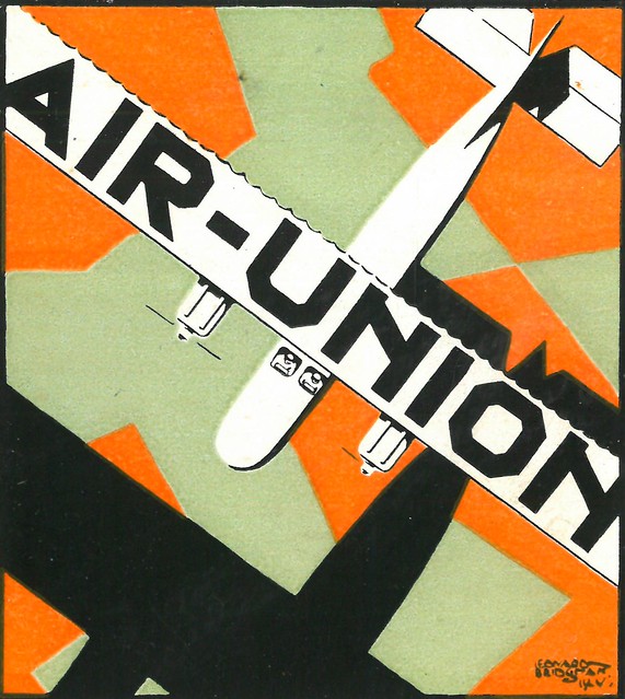 Air Union Advert by Leonard BRIDGMAN, 1925