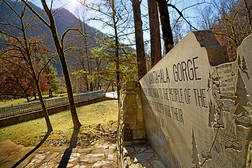 Swain County's Nantahala Gorge, donated by NC State alumnus Percy B. Ferebee.