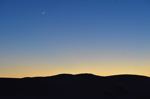 Crescent Moon Over the Dunes | by davidparratt