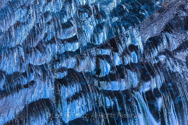 Icicles at Terminus of a Lobe of Myrdalsjokull Glacier in Iceland