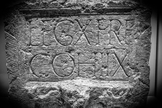 Inscription of the Eight Cohort of the Tenth Legion Roman - 1st Century Jerusalem at The Israel Museum Jerusalem Israel
