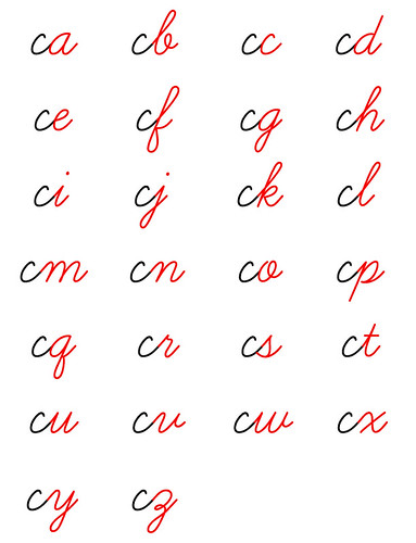 640x836 Cursive Letters | kamujp | Flickr