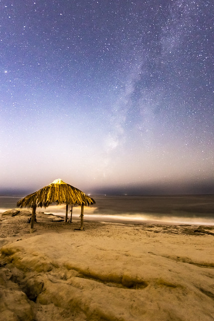 Late Season Milky Way at the Windansea Beach Surf Shack