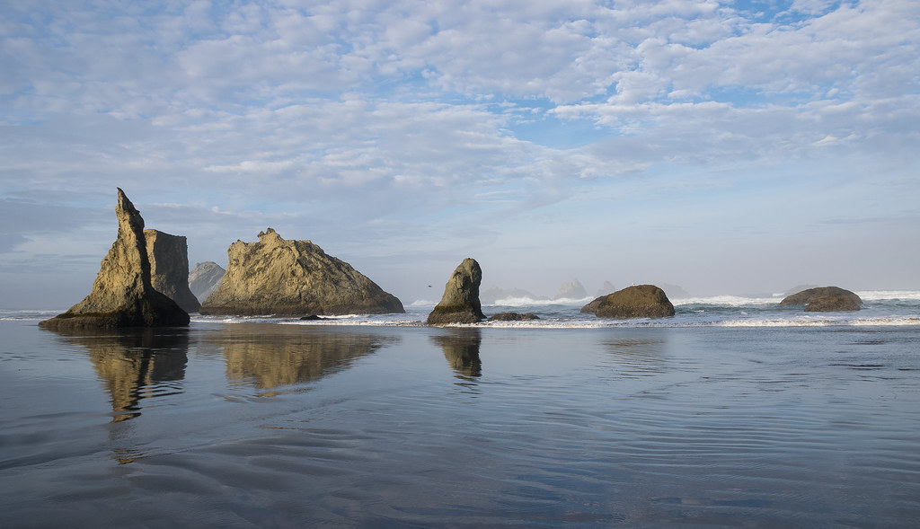 Morning at the Pacific coast. Oregon, US