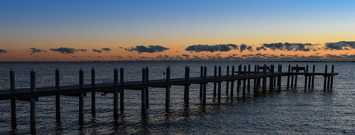 barnegatbay newjersey waretownnj pier water sunrise dawn bay