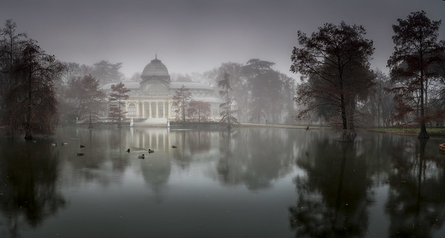 Madrid - Niebla en el Palacio de Cristal