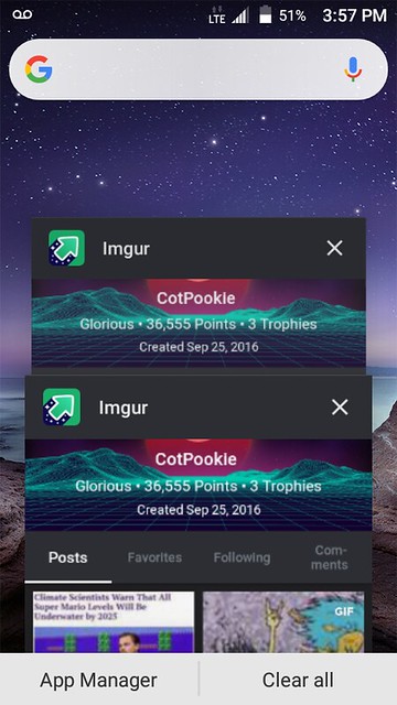 Anyone else's Imgur mobile do this also?