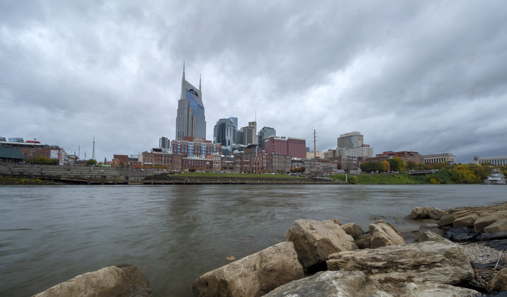 Skyline, Cumberland River, Nashville, Davidson County, Tennessee 2