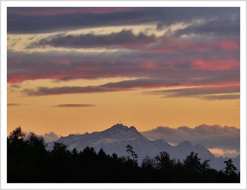 schweiz switzerland berge mountains säntis alpstein alpen alps sunset sonnenuntergang himmel wolken sky clouds dämmerung abendlicht abend landscape landschaft natur nature