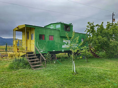 Caboose at The Depot in Joseph