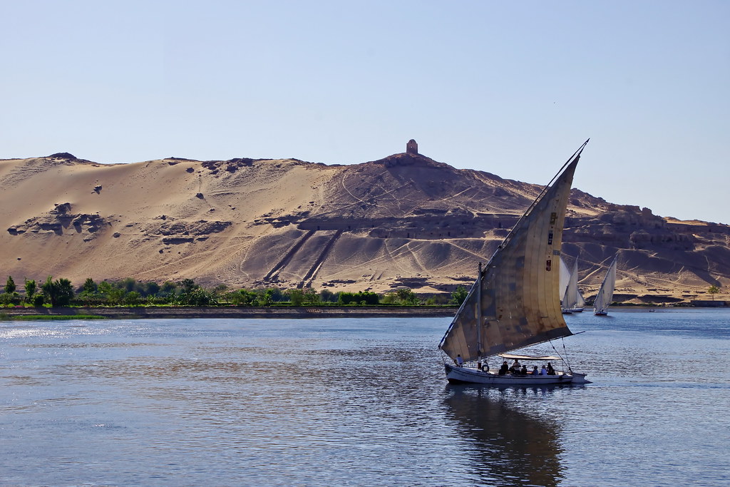 Der Nil und die Felsengräber von Assuan