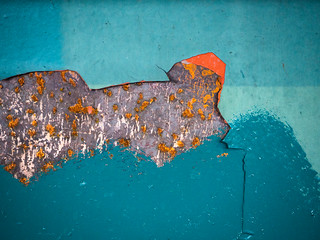 Subway rust and paint chips