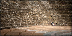 Alone in the amphitheatre