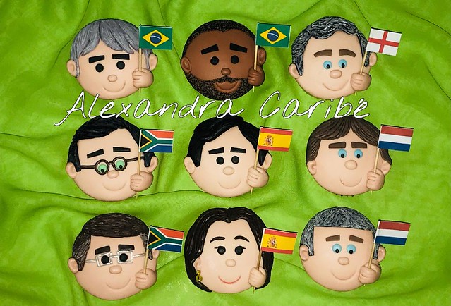 Cupcakes amigos do mundo - Cupcakes friends of the world
