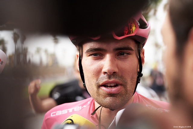Tom Dumoulin after stage 2. Giro d'Italia 2018. Tel Aviv, Israel 2018
