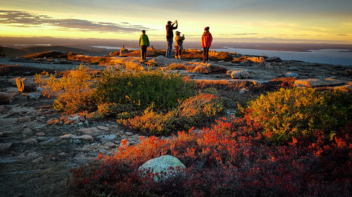 sunset mt desert isle cadillac mountain mount acadia national park maine red durrum samsung s6