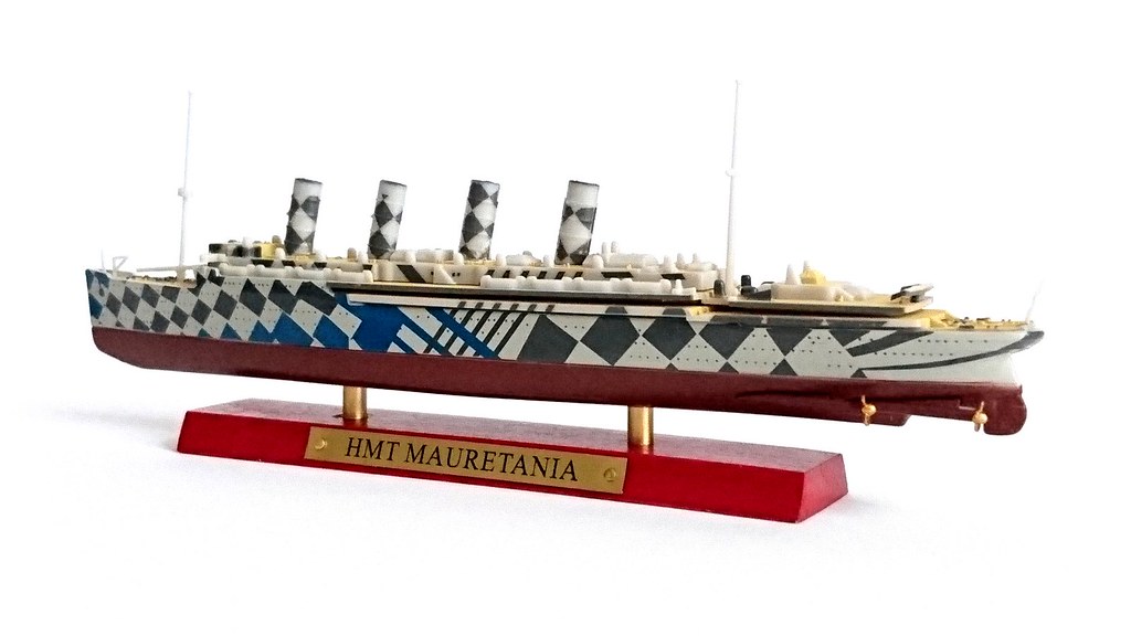 Scale model of the ship 1:1250 HMT Mauretania 