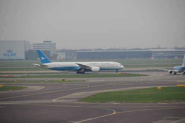 XianmenAir Boeing 787-9 B-1566 , Schiphol airport 26.12.2018