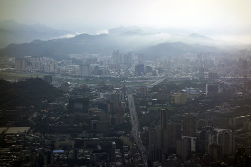 clouds cloud mountain city fog haze taipei taiwan 101 taipei101