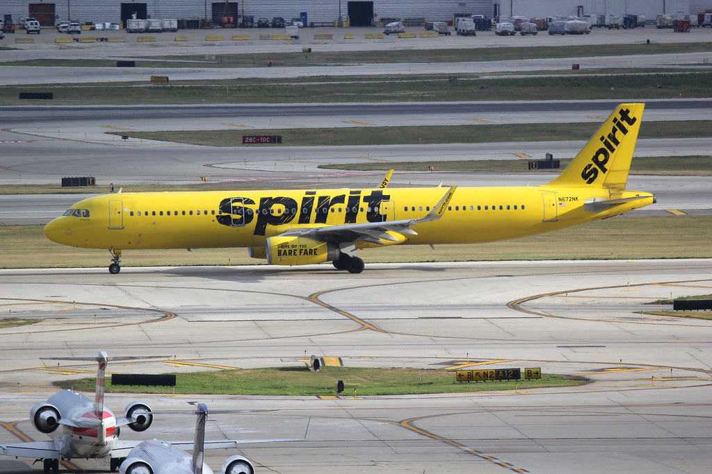 Chicago O'Hare 20.7.18  Spirit Airlines A321-231SL N672NK